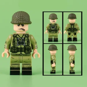 Minifigure - United States Army officer or senior non-commissioned officer (NCO) from World War II (LEGO Compatible) Minifigure - United States Army officer or senior non-commissioned officer (NCO) from World War II (LEGO Compatible)
