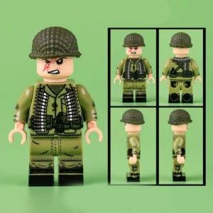 Minifigure - United States Army or Marine Corps machine gunner from the Vietnam War (LEGO Compatible) Minifigure - United States Army or Marine Corps machine gunner from the Vietnam War (LEGO Compatible)