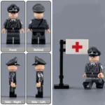 Wachführer Guard Leader Deutsches Rotes Kreuz (DRK) German Red Cross World War II - Custom Printed Brick Block Figure
