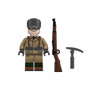 Minifigure - an officer from the elite Gebirgsjäger (mountain troops) of the German Army (Heer) during the World War II (LEGO Compatible) Minifigure - an officer from the elite Gebirgsjäger (mountain troops) of the German Army (Heer) during the World War II (LEGO Compatible)
