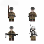 combat squad from the elite Gebirgsjäger (mountain troops) of the German Army (Heer) during the World War II - Custom Printed Brick Block Figure