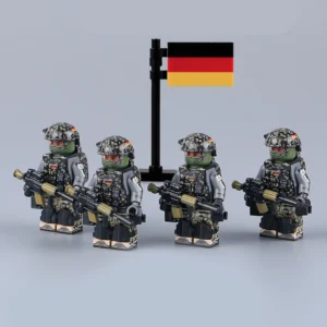 Minifigure - four modern special forces operators from Germany's elite Kommando Spezialkräfte (KSK) (LEGO Compatible) Minifigure - four modern special forces operators from Germany's elite Kommando Spezialkräfte (KSK) (LEGO Compatible)