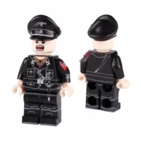 Minifigure - officer from the German Schutzstaffel (SS) during the World War II era (LEGO Compatible)