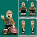 youth leader from the Hitler Youth (Hitlerjugend) organization of Nazi Germany during the World War II - Custom Printed Brick Block Figure