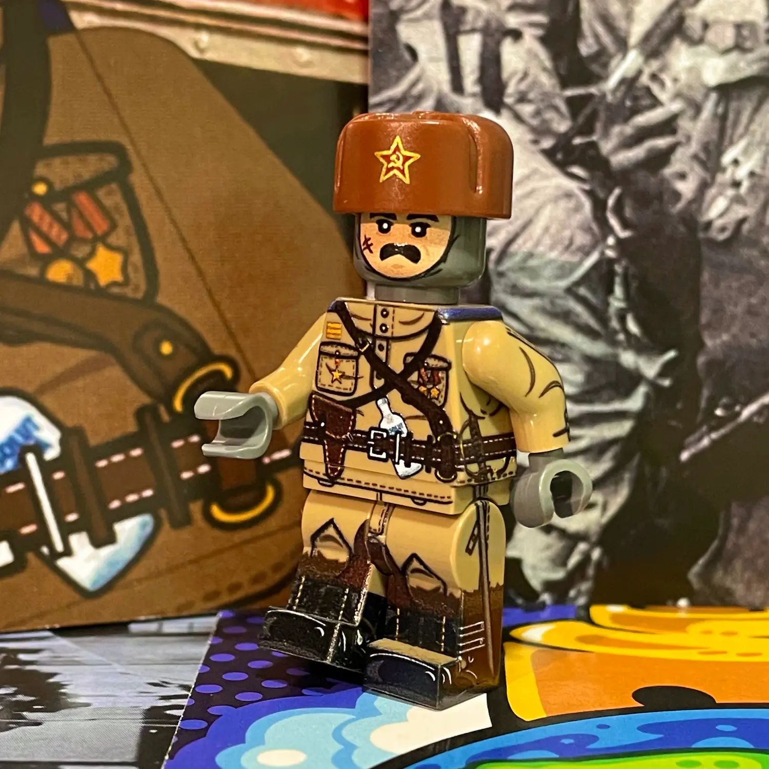 Minifigure – Chinese Cavalry Major who served in the Soviet 88th Special Rifle Brigade World War II (LEGO Compatible) Minifigure – Chinese Cavalry Major who served in the Soviet 88th Special Rifle Brigade World War II (LEGO Compatible)