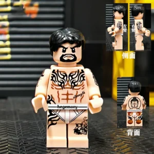 Minifigure – East Asian gangster fierce fighter (LEGO Compatible) Minifigure – East Asian gangster fierce fighter (LEGO Compatible)