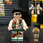 East Asian gangster with Western tattoo culture - Custom Printed Brick Block Figure