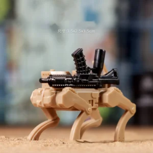 Minifigure – Military robot dog Ghost Robotics Vision 60 (V60) Q-UGV (Quadrupedal Unmanned Ground Vehicle) light brown (LEGO Compatible) Minifigure – Military robot dog Ghost Robotics Vision 60 (V60) Q-UGV (Quadrupedal Unmanned Ground Vehicle) light brown (LEGO Compatible)