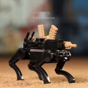 Minifigure – Military robot dog Quadrupedal Unmanned Ground Vehicle (Q-UGV) black (LEGO Compatible) Minifigure – Military robot dog Quadrupedal Unmanned Ground Vehicle (Q-UGV) black (LEGO Compatible)