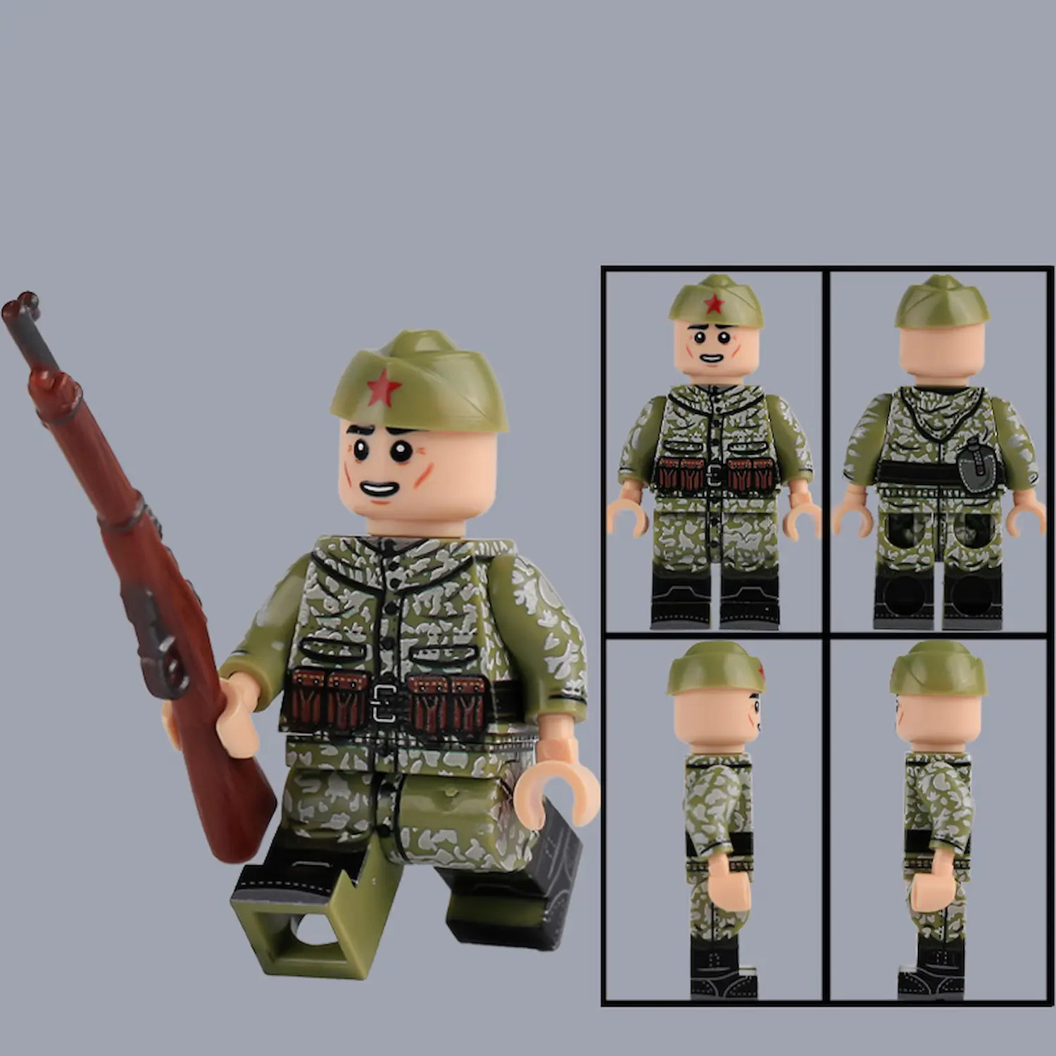 Minifigure – Soviet Red Army scout or sniper World War II 2 (LEGO Compatible) Minifigure – Soviet Red Army scout or sniper World War II 2 (LEGO Compatible)