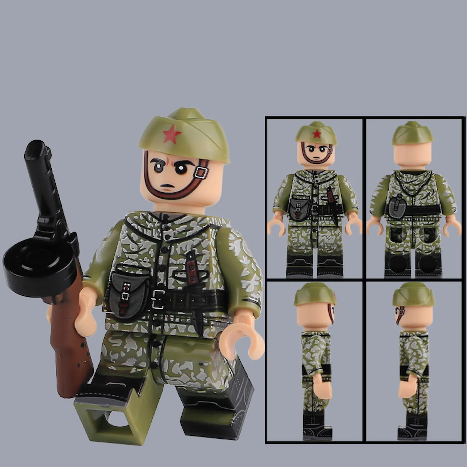Minifigure – Soviet Red Army soldier scout razvedchik or combat engineer (LEGO Compatible) Minifigure – Soviet Red Army soldier scout razvedchik or combat engineer (LEGO Compatible)
