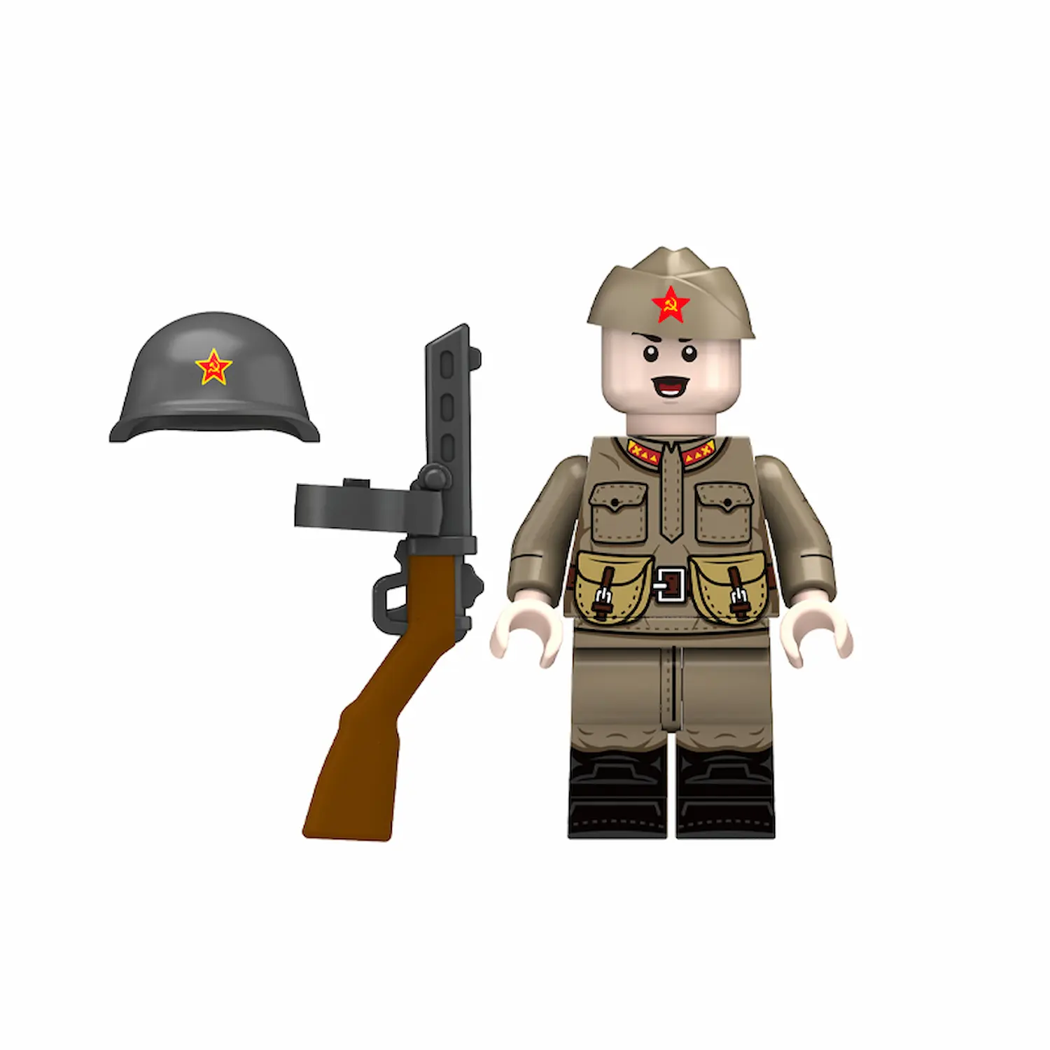 Minifigure – Soviet infantryman from the World War II era 2 (LEGO Compatible)