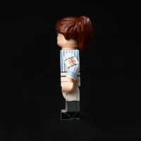 the left side of Minifigure - German medical Charlotte female nurse from the World War II era (LEGO Compatible) the left side of Minifigure - German medical Charlotte female nurse from the World War II era (LEGO Compatible)