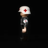 the left side ofMinifigure - German combat medic (Sanitäter) World War II (LEGO Compatible) the left side ofMinifigure - German combat medic (Sanitäter) World War II (LEGO Compatible)
