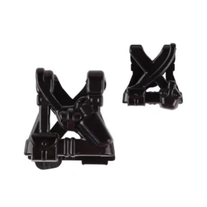 Custom Piece Miniature – Minimalist load-bearing tactical harness or web gear molded in a black color – 3D Print for LEGO minifigure
