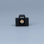 army military briefcase or dispatch case molded in a black color printed with German swastika (Hakenkreuz) symbol - Custom 3D Printed Miniature Accessory Parts Pieces for Brick Block Figures