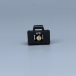 army military briefcase or dispatch case molded in a black color printed with a Iron Cross (Eisernes Kreuz) - Custom 3D Printed Miniature Accessory Parts Pieces for Brick Block Figures