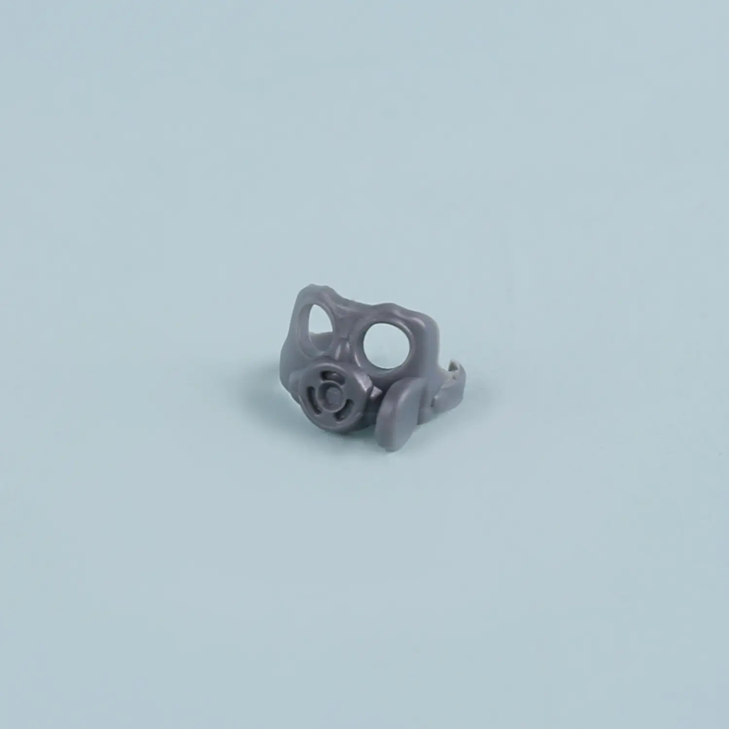 Custom Piece Miniature – bug eye style gas mask molded in a grey color World War II – 3D Print for LEGO minifigure
