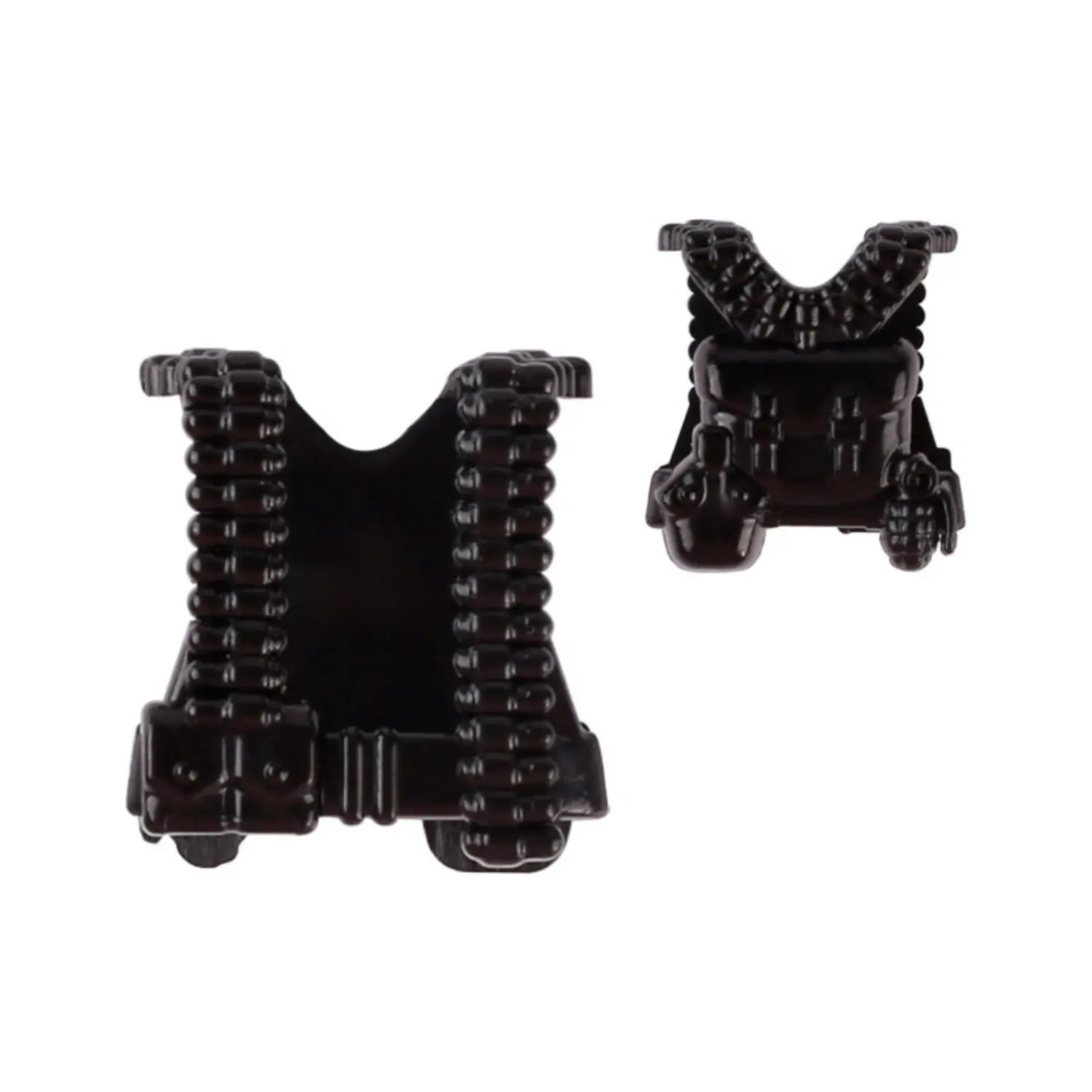 Custom Piece Miniature – heavy-duty ammunition carrying tactical vest or ammunition harness molded in a black color – 3D Print for LEGO minifigure