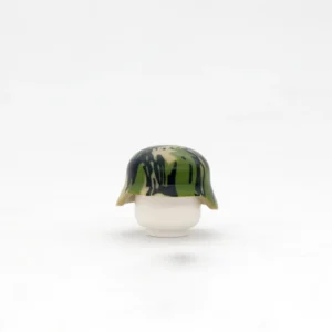 Custom Piece Miniature – military Helmet German Stahlhelm (steel helmet) decorated with a camouflage pattern known as Sumpfmuster 43 44 Marsh Tan Water from the World War II – 3D Print for LEGO minifigure Custom Piece Miniature – military Helmet German Stahlhelm (steel helmet) decorated with a camouflage pattern known as Sumpfmuster 43 44 Marsh Tan Water from the World War II – 3D Print for LEGO minifigure