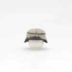 military Helmet German Stahlhelm (steel helmet) decorated with a winter camouflage pattern from the World War II - Custom 3D Printed Miniature Accessory Parts Pieces for Brick Block Figures