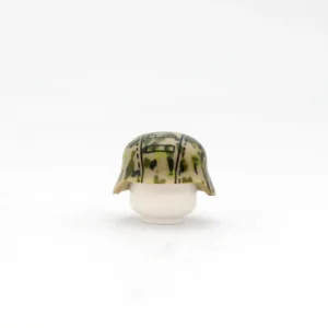 Custom Piece Miniature – military Helmet German Stahlhelm (steel helmet) from the World War II – 3D Print for LEGO minifigure Custom Piece Miniature – military Helmet German Stahlhelm (steel helmet) decorated with a camouflage pattern known as Palmenmuster (palm tree pattern) the World War II – 3D Print for LEGO minifigure