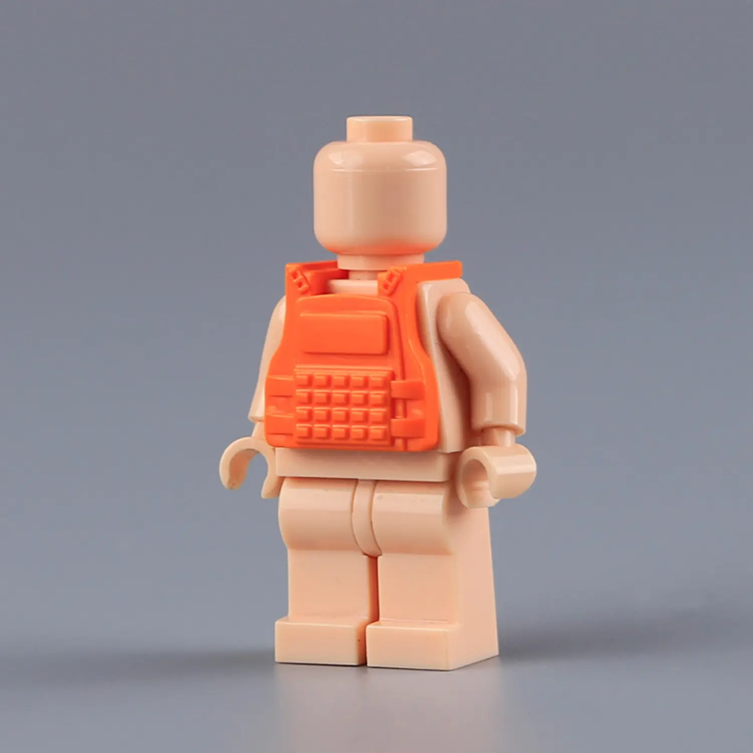 Custom Piece Miniature – modern plate carrier tactical vest molded in a bright orange color – 3D Print for LEGO minifigure Custom Piece Miniature – modern plate carrier tactical vest molded in a bright orange color – 3D Print for LEGO minifigure