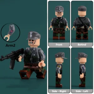Minifigure - European Volunteer who served with the German Army during World War II (LEGO Compatible) Minifigure - European Volunteer who served with the German Army during World War II (LEGO Compatible)
