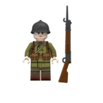 French Infantry soldier from the World War II - Custom Printed Brick Block Figure