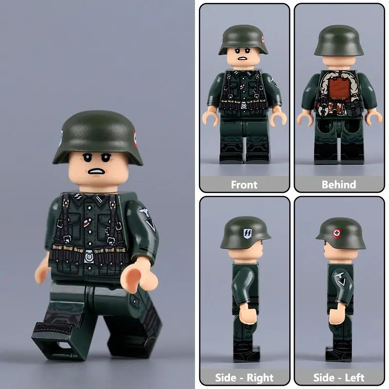 Minifigure - German 98K Soldier from World War II (LEGO Compatible) Minifigure - German 98K Soldier from World War II (LEGO Compatible)