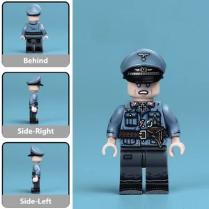 Minifigure - German Air Defense Force Officer from an Anti-Aircraft Artillery Division during World War II (LEGO Compatible) Minifigure - German Air Defense Force Officer from an Anti-Aircraft Artillery Division during World War II (LEGO Compatible)