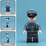 German Air Force (Luftwaffe) Officer from the World War II - Custom Printed Brick Block Figure