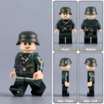 German Feldgendarmerie from World War II - Custom Printed Brick Block Figure