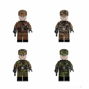 Minifigure - German Panzer (Armored) Troops from World War II wearing various camouflage uniforms (LEGO Compatible) Minifigure - German Panzer (Armored) Troops from World War II wearing various camouflage uniforms (LEGO Compatible)
