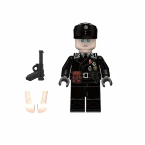 Minifigure - German Panzer (Armored) officer from World War II 2 (LEGO Compatible) Minifigure - German Panzer (Armored) officer from World War II 2 (LEGO Compatible)