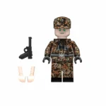 German soldier from a Panzer (Armored) unit Oak Leaf Pattern during World War II - Custom Printed Brick Block Figure