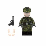 German soldier from a Panzer (Armored) unit during World War II - Custom Printed Brick Block Figure