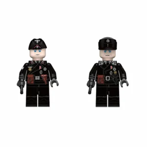 Minifigure - Two German Panzer (Armored) officers from World War II (LEGO Compatible) Minifigure - Two German Panzer (Armored) officers from World War II (LEGO Compatible)