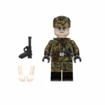 German soldier from a Panzer (Armored) unit TELO during World War II - Custom Printed Brick Block Figure