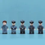 five distinct members of the German Air Force (Luftwaffe) from the World War II - Custom Printed Brick Block Figure