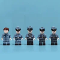 Minifigure - five distinct members of the German Air Force (Luftwaffe) from the World War II (LEGO Compatible) Minifigure - five distinct members of the German Air Force (Luftwaffe) from the World War II (LEGO Compatible)