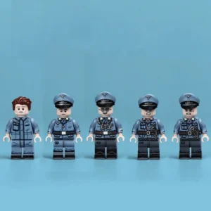 Minifigure - five distinct members of the German Air Force (Luftwaffe) from the World War II (LEGO Compatible) Minifigure - five distinct members of the German Air Force (Luftwaffe) from the World War II (LEGO Compatible)