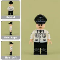 Minifigure - high-ranking German SS Second Lieutenant in an M32 model Summer White Uniform (LEGO Compatible) Minifigure - high-ranking German SS Second Lieutenant in an M32 model Summer White Uniform (LEGO Compatible)