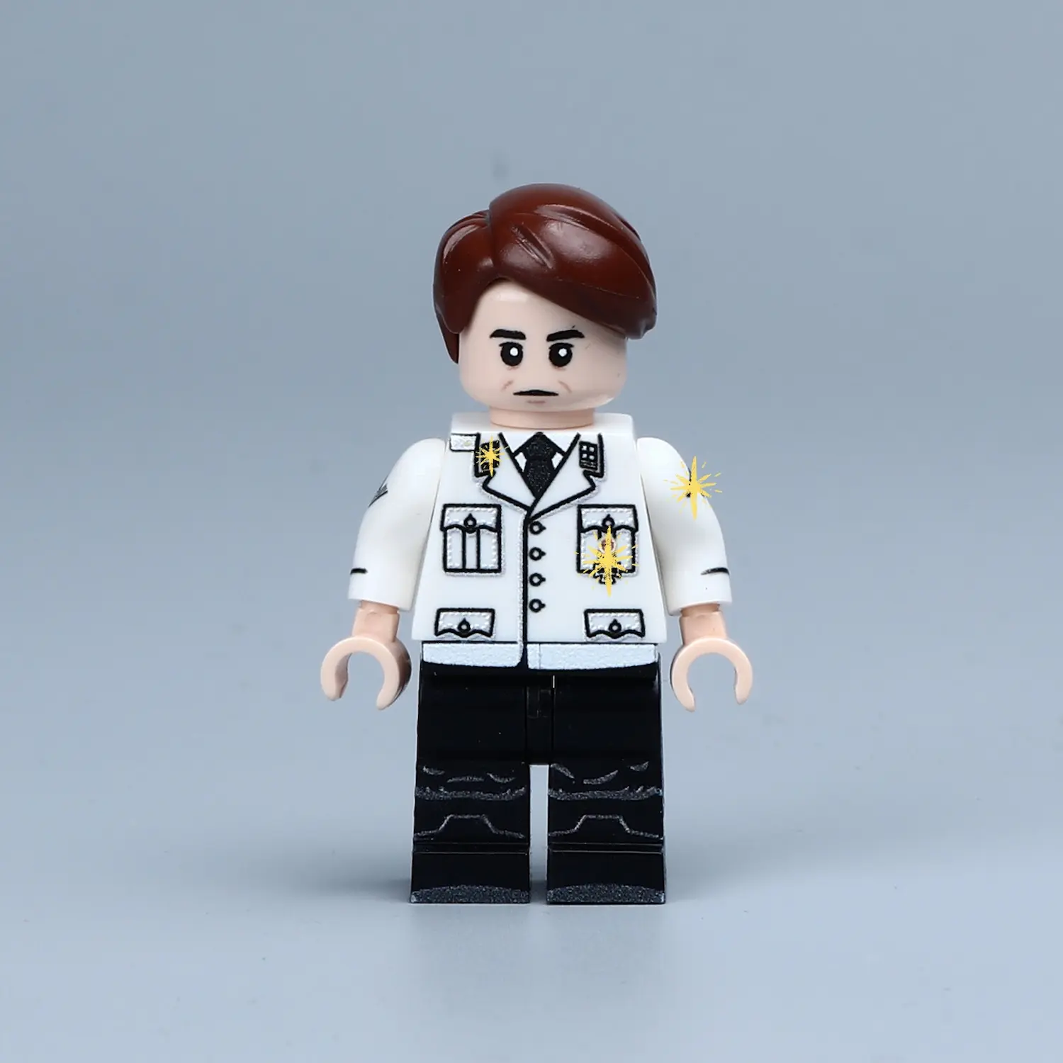 Minifigure - high-ranking German official from the Nazi era Heinrich Himmler, the head of the SS (LEGO Compatible) Minifigure - high-ranking German official from the Nazi era Heinrich Himmler, the head of the SS (LEGO Compatible)