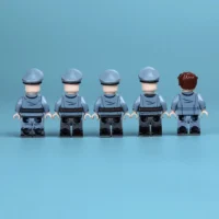 the back of Minifigure - five distinct members of the German Air Force (Luftwaffe) from the World War II (LEGO Compatible) five distinct members of the German Air Force (Luftwaffe) from the World War II - Custom Printed Brick Block Figure