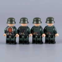 the back of Minifigure - four different German soldiers from World War II (LEGO Compatible) Minifigure - four different German soldiers from World War II (LEGO Compatible)