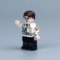 the left side of Minifigure - Adolf Hitler the Nazi Party NSDAP and dictator of Germany in white uniform (LEGO Compatible) the left side of Minifigure - Adolf Hitler the Nazi Party NSDAP and dictator of Germany in white uniform (LEGO Compatible)