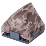 A-frame pup tent printed with a classic desert camouflage pattern - Custom 3D Printed Miniature Accessory Parts Pieces for Brick Block Figures