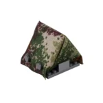 A-frame pup tent printed with a modern woodland camouflage pattern - Custom 3D Printed Miniature Accessory Parts Pieces for Brick Block Figures