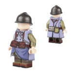 French Army Modèle 1915 “Poilu” Greatcoat - Custom 3D Printed Miniature Accessory Parts Pieces for Brick Block Figures